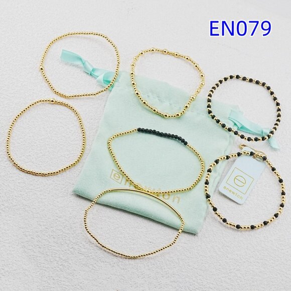 Enewton Gold Bead & Black Crystal Bracelet - Picture 4 of 6